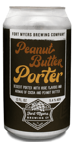 Peanut butter porter by fort myers brewing co.