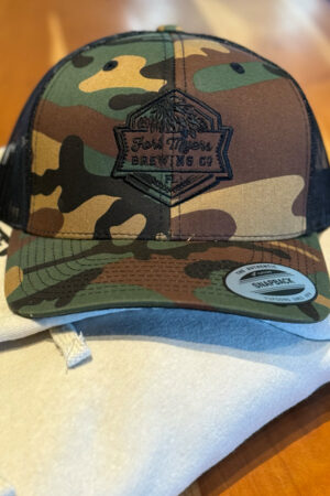 embroidered hat green camo